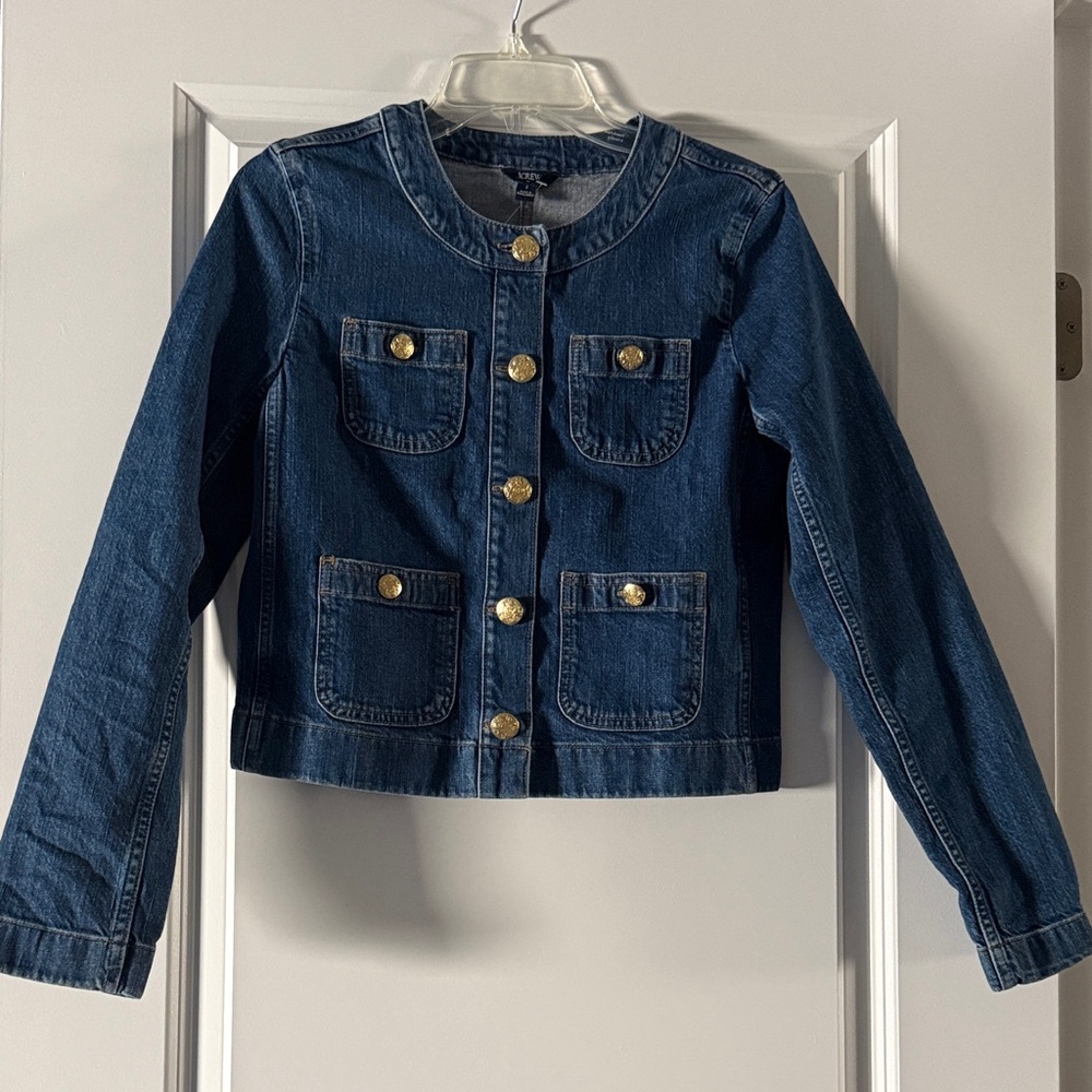 Denim Lady Jacket With Patch Pockets - image 1